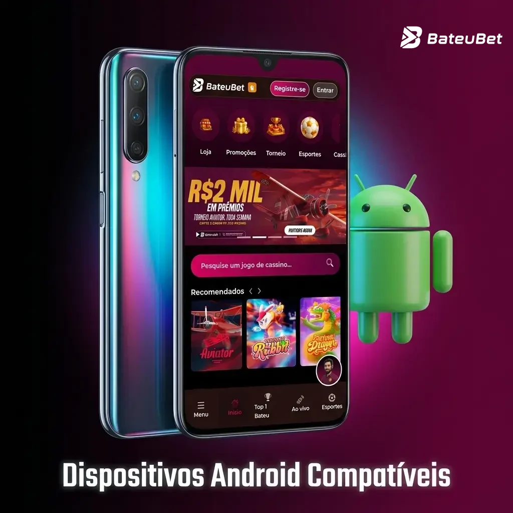 Lista de dispositivos Android compatíveis incluindo Samsung, Xiaomi, Motorola, LG, POCO, Realme e Nokia