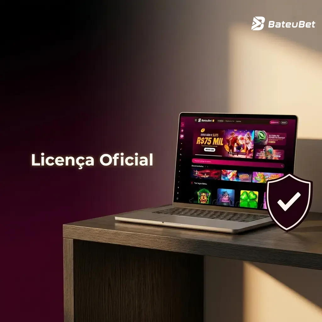 Licença oficial da Bateubet garantindo conformidade legal para apostas e cassino online no Brasil