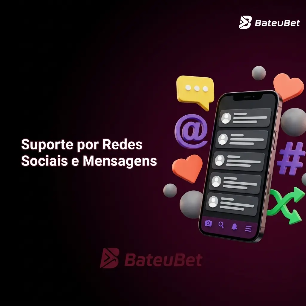 Suporte Bateubet via WhatsApp, Telegram, Instagram e Facebook com respostas em até 4 horas
