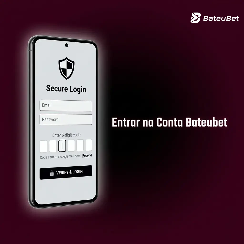 Tela de login da Bateubet com campos para e-mail, senha e autenticação para acessar sua conta com segurança