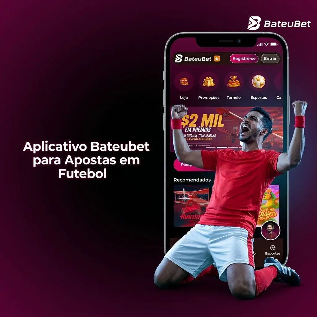 Aplicativo Bateubet para apostas em futebol no Android e iOS com odds ao vivo e mercados em tempo real