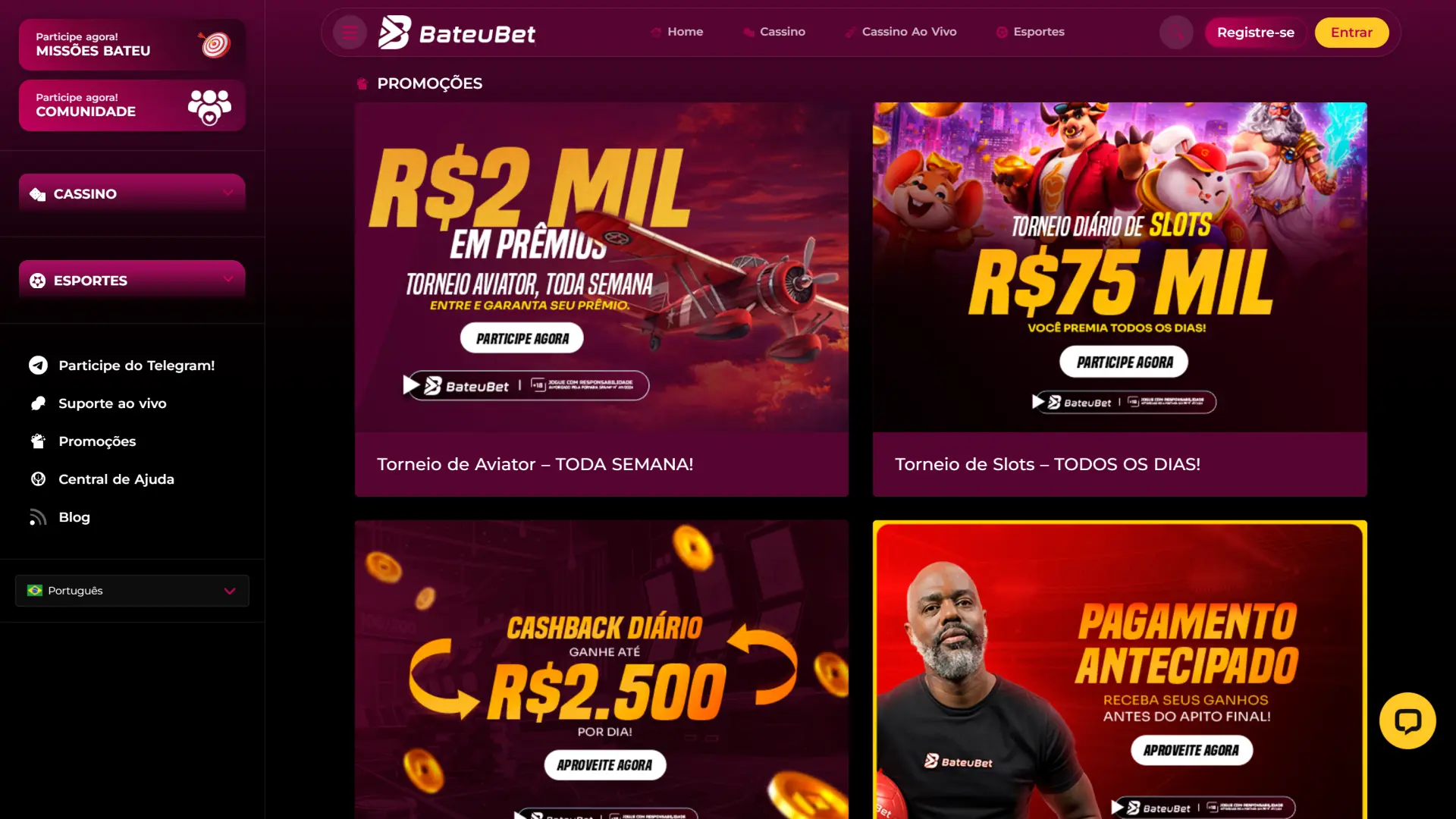 Conheça as promoções da Bateubet e ative seus ofertas exclusivas hoje mesmo.