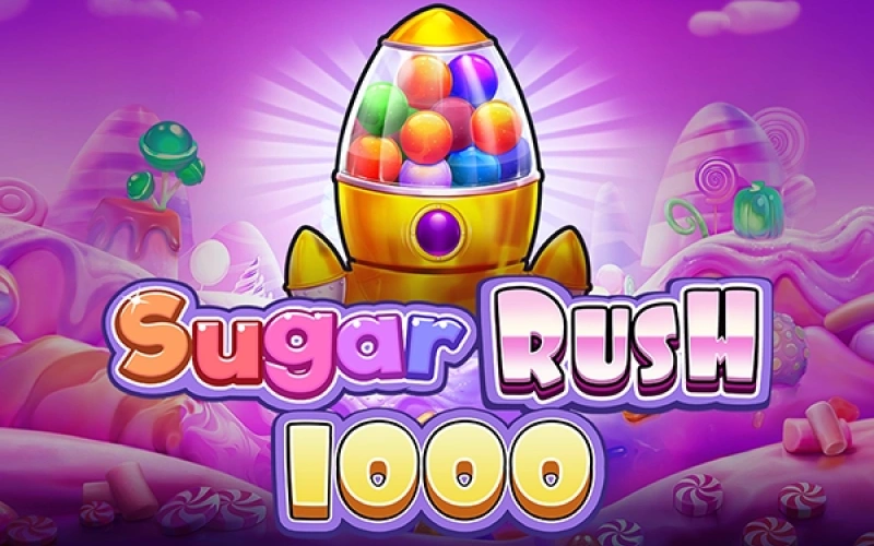 Ative doces bônus e grandes prêmios no slot Sugar Rush 1000 na Bateubet.
